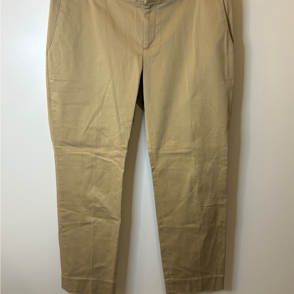 Banana Republic Tan Ankle Cropped Hampton Pants - Picture 1 of 3